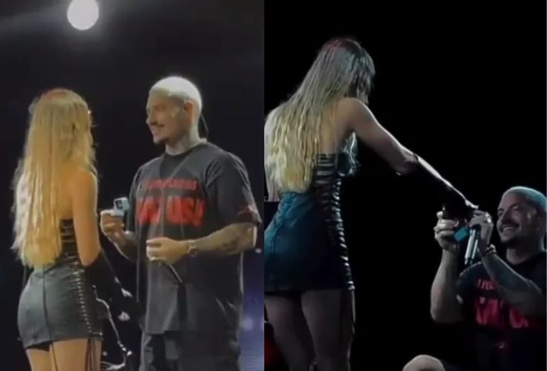 Filipe Ret pede Agatha Sá em casamento durante show em Manaus