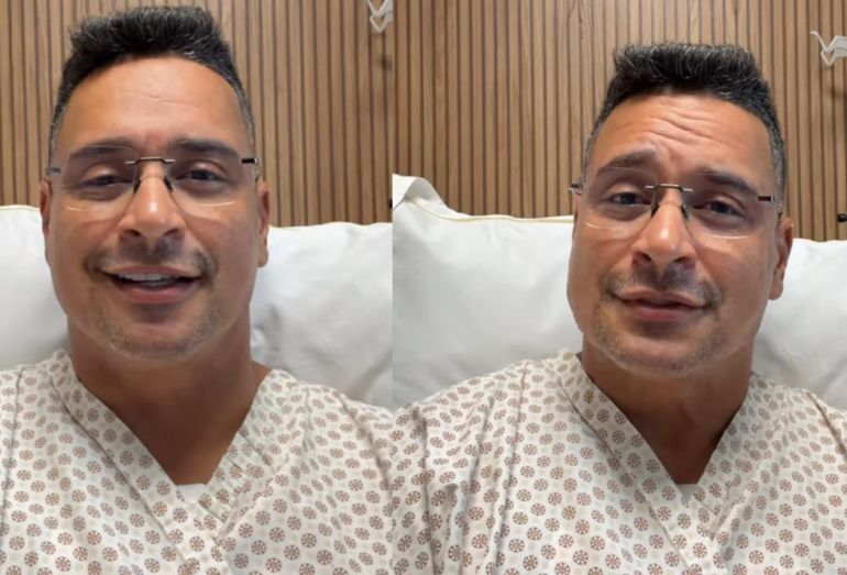 Do hospital, Xanddy Harmonia tranquiliza fãs e agradece Belo por substituição em show