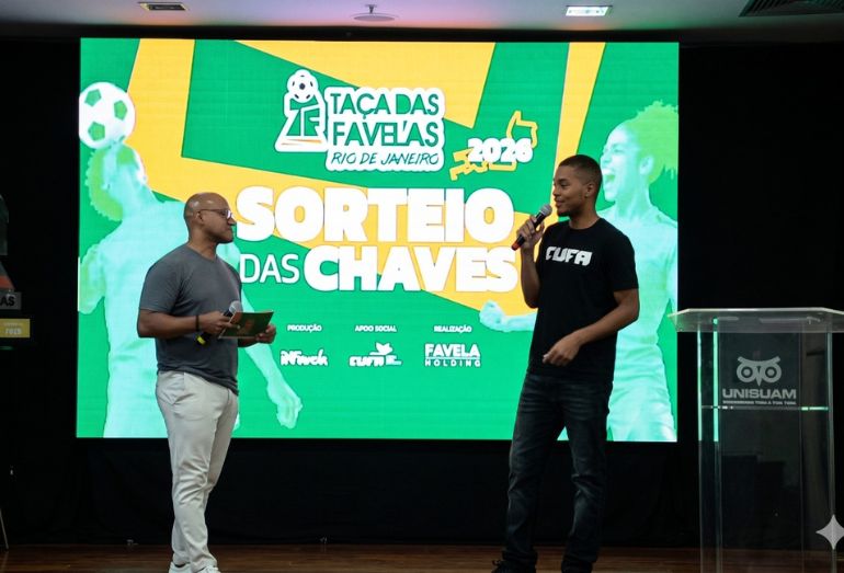 Taça das Favelas RJ 2026 define grupos e reforça o esporte como ferramenta de transformação social
